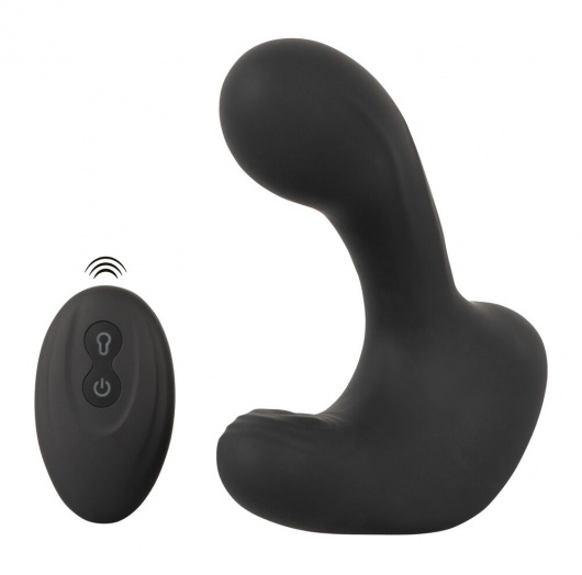 Черная анальная вибропробка с функцией расширения RC Butt Plug with 3 functions - Orion - в Электростали купить с доставкой