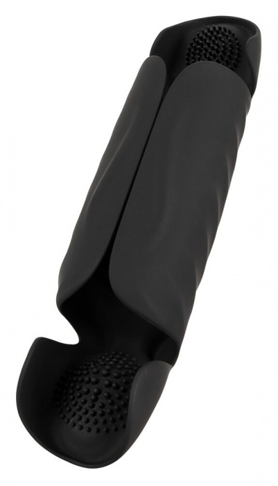 Черный вибромастурбатор с трехточечной стимуляцией Penis Trainer with 3 Point Stimulation - Orion - в Электростали купить с доставкой