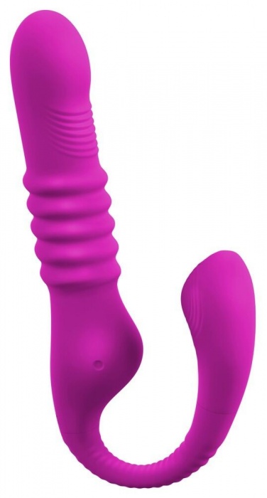 Лиловый вибратор 3 Function Vibrator с функцией фрикций и постукиванием - Orion