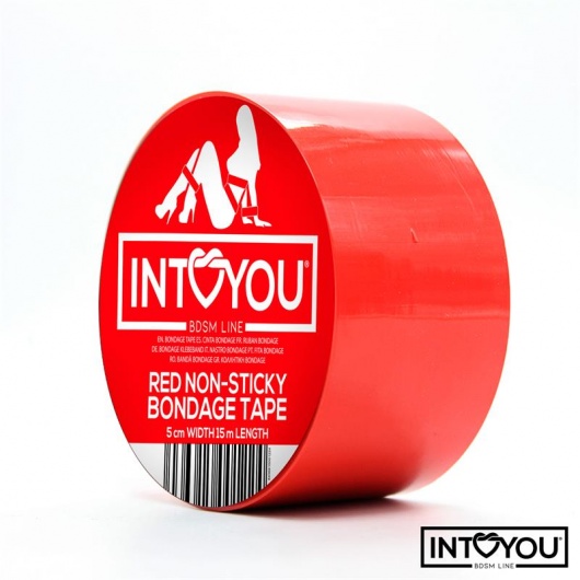 Красный скотч для фиксации Non-Sticky Bondage Tape - 15 м. - Intoyou - купить с доставкой в Электростали