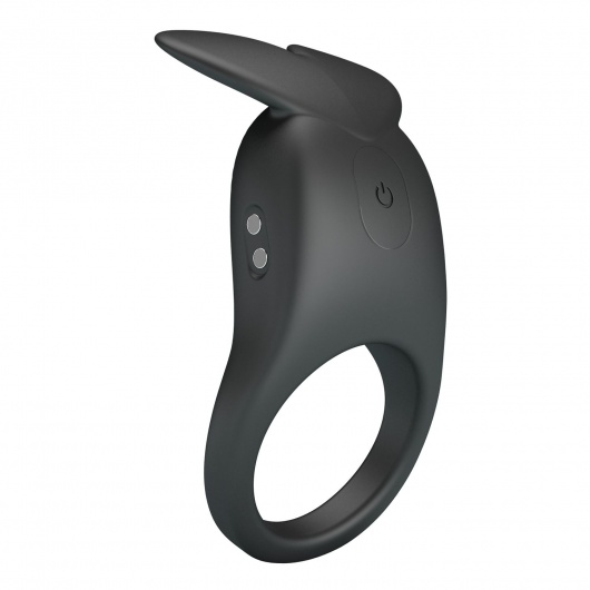Черное перезаряжаемое виброкольцо Carlton - Baile - в Электростали купить с доставкой