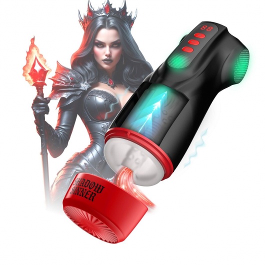 Интерактивный мастурбатор Raven с вакуумом, вибрацией и подсветкой - Shots Media BV - в Электростали купить с доставкой