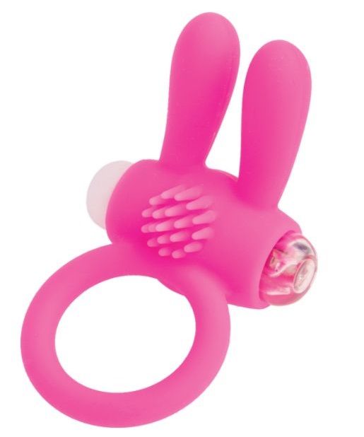 Розовое эрекционное виброкольцо A-toys с ушками - A-toys - в Электростали купить с доставкой