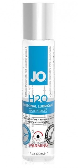 Возбуждающий лубрикант на водной основе JO Personal Lubricant H2O Warming - 30 мл. - System JO - купить с доставкой в Электростали