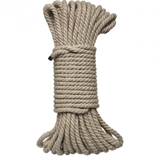 Бондажная пеньковая верёвка Kink Bind   Tie Hemp Bondage Rope 50 Ft - 15 м. - Doc Johnson - купить с доставкой в Электростали