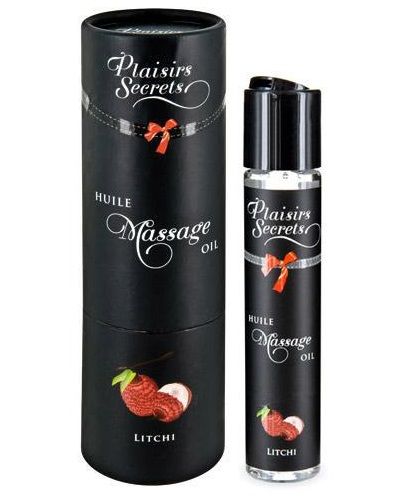 Массажное масло с ароматом личи Huile de Massage Gourmande Litchi - 59 мл. - Plaisir Secret - купить с доставкой в Электростали