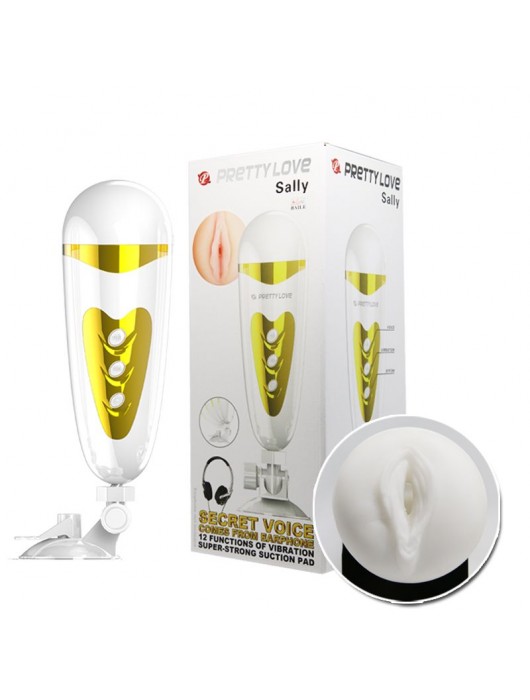 Мега-мастурбатор вагина Sally с вибрацией и голосом - Baile - в Электростали купить с доставкой