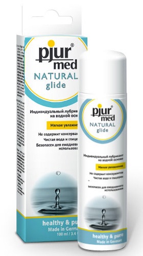 Нейтральный лубрикант на водной основе pjur MED Natural glide - 100 мл. - Pjur - купить с доставкой в Электростали