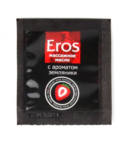 Пробник массажного масла с ароматом земляники Eros fantasy - 4 гр. - Биоритм - купить с доставкой в Электростали