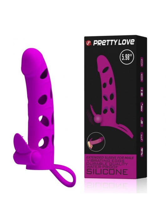 Насадка с закрытой головкой и виброэлементом для клиторального массажа - Baile - в Электростали купить с доставкой