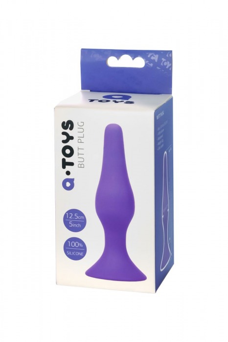 Фиолетовая анальная втулка Toyfa A-toys - 12,5 см. - A-toys