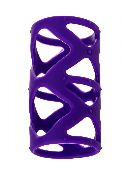 Фиолетовая насадка-сетка на пенис - 7,5 см. - A-toys - в Электростали купить с доставкой