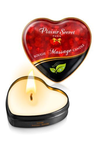 Массажная свеча с нейтральным ароматом Bougie Massage Candle - 35 мл. - Plaisir Secret - купить с доставкой в Электростали