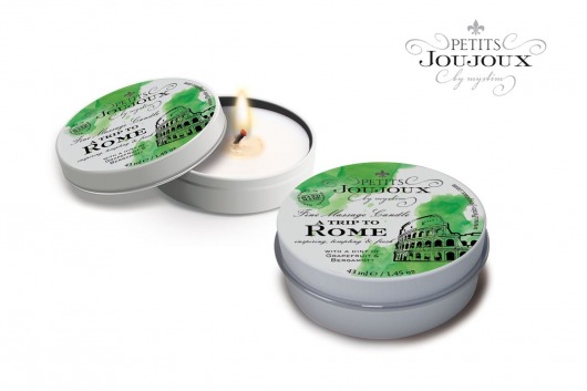 Массажная свеча Petits Joujoux Rome с ароматом грейпфрута и бергамота - 33 гр. - MyStim - купить с доставкой в Электростали
