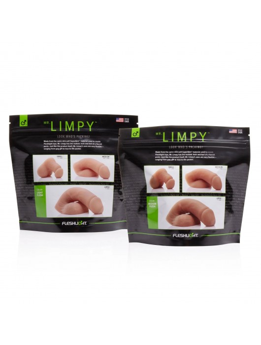 Мягкий имитатор пениса Fleshton Limpy среднего размера - 17 см. - Fleshlight - купить с доставкой в Электростали