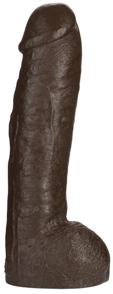 Большая насадка для трусиков Vac-U-Lock Realistic Hung - 31,7 см. - Doc Johnson - купить с доставкой в Электростали
