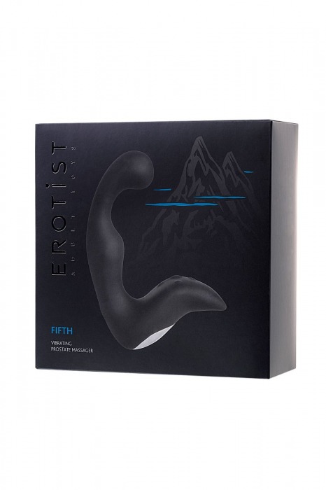 Чёрный изогнутый вибростимулятор простаты Erotist - Erotist Adult Toys - в Электростали купить с доставкой