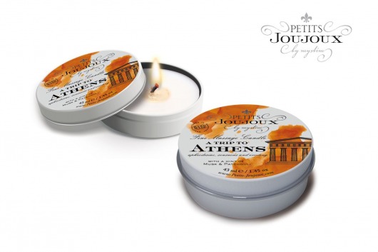 Массажная свеча Petits Joujoux Athens с ароматом муската и пачули - 33 гр. - MyStim - купить с доставкой в Электростали