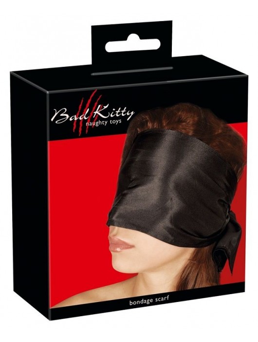 Широкая повязка-шарф на глаза Bad Kitty Bondage Scarf - Orion - купить с доставкой в Электростали