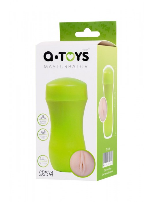 Мастурбатор-вагина A-Toys в зеленой колбе - A-toys - в Электростали купить с доставкой