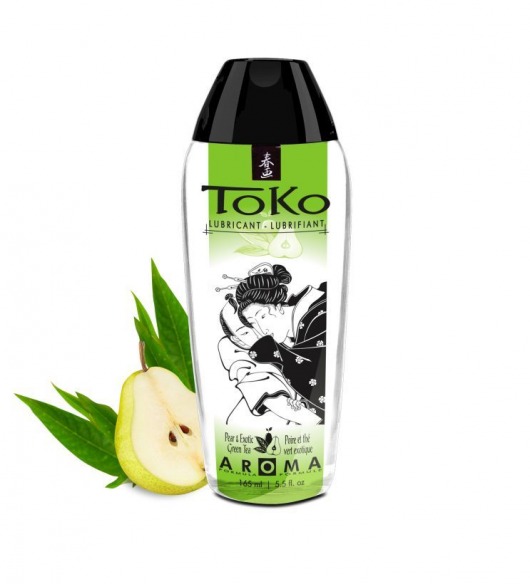 Интимный гель TOKO Pear   Exotic Green Tea с ароматом груши и зеленого чая - 165 мл. - Shunga - купить с доставкой в Электростали