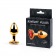 Золотистая анальная пробка с красным стразом-сердечком - 7 см. - Anal Jewelry Plug - купить с доставкой в Электростали
