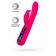 Ярко-розовый вибратор с клиторальной стимуляцией Rablock - 23,5 см. - ToyFa купить в Электростали с доставкой в Orgasmix.ru Ярко-розовый вибратор с клиторальной стимуляцией Rablock - 23,5 см. - ToyFa