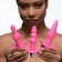 Набор из 3 розовых анальных пробок с вибропулей Thrill Trio Anal Plug Set - XR Brands в Электростали Набор из 3 розовых анальных пробок с вибропулей Thrill Trio Anal Plug Set - XR Brands
