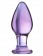 Стеклянная анально-вагинальная пробка - 11 см. - Sexus купить с доставкой в интернет-магазине Orgasmix в Электростали Стеклянная анально-вагинальная пробка - 11 см. - Sexus