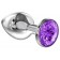 Малая серебристая анальная пробка Diamond Purple Sparkle Small с фиолетовым кристаллом - 7 см. - Lola Games - купить с доставкой в Электростали Малая серебристая анальная пробка Diamond Purple Sparkle Small с фиолетовым кристаллом - 7 см. - Lola Games - купить с доставкой в Электростали